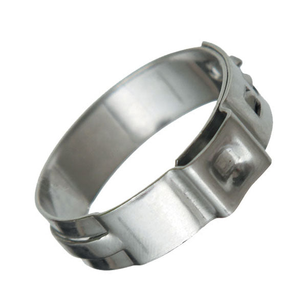 Stainless Steel Single Ear Crimp-On Clamps