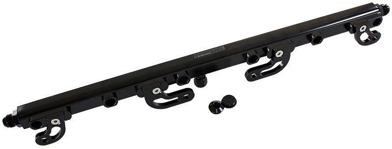 Billet EFI Fuel Rail Black - Ford FG Barra 4.0L Turbo