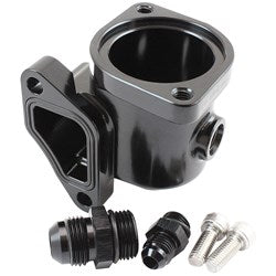 Billet Aluminium Lower Thermostat Housing - Black