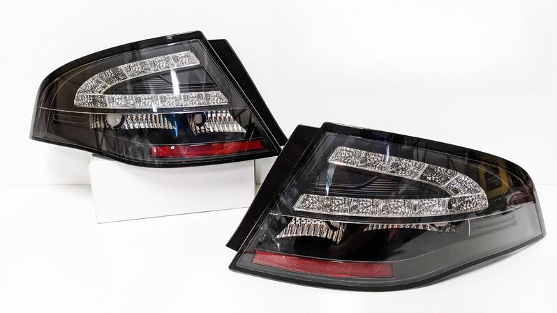 Black LED Tail Lights Sedan - Ford Falcon FG