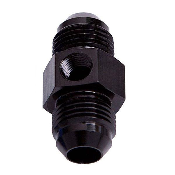 Male-to-Male AN Adaptor with 1/8 inch Port