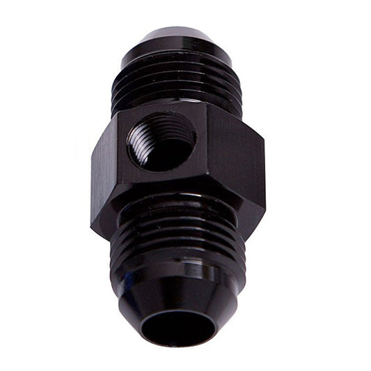 Male-to-Male AN Adaptor with 1/8 inch Port