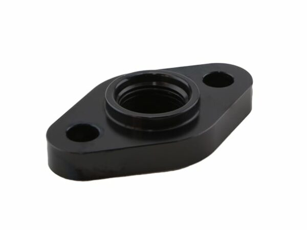 Turbosmart Billet Turbo Drain adapter with Silicon O-ring. 50.8mm Mounting Holes - T3/T4 style fit.