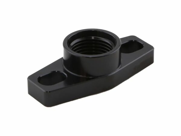 Turbosmart Billet Turbo Drain adapter with Silicon O-ring. 38 - 44mm slotted hole centre - small frame universal fit.