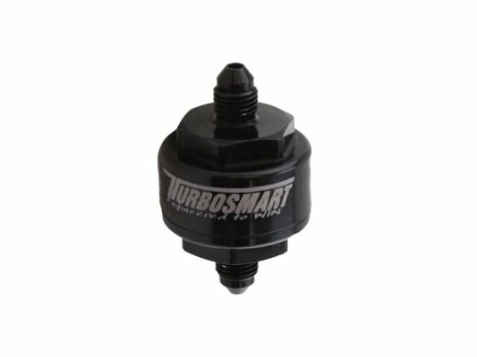 Turbosmart Billet Turbo Oil Feed Filter 44um AN-3 - Black