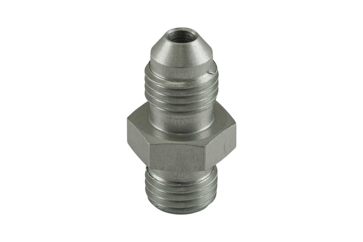 Turbosmart Fitting -4 AN Flare to -4 AN ORB Male Straight Silver
