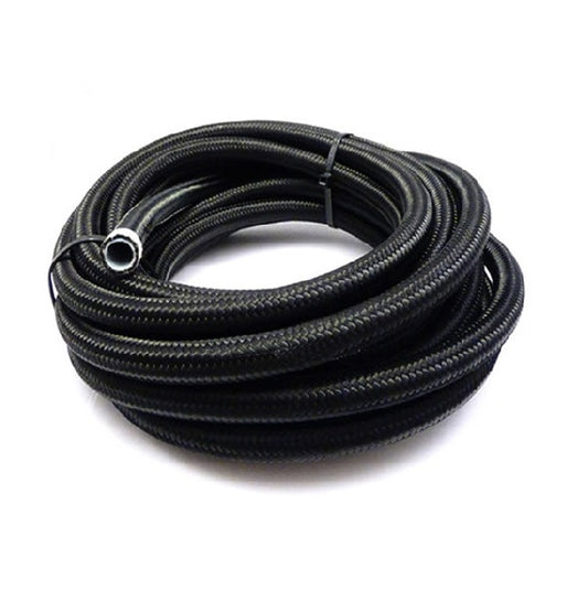200 Series PTFE Black Nylon Braided Hose