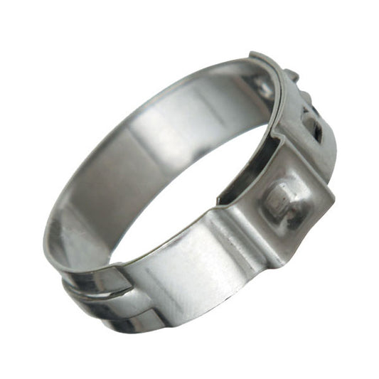Stainless Steel Single Ear Crimp-On Clamps