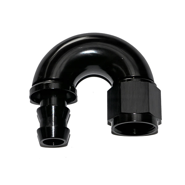 400 SERIES 180° FULL FLOW PUSH LOCK HOSE END -4AN