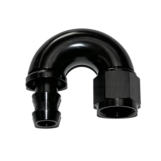 400 SERIES 180° FULL FLOW PUSH LOCK HOSE END -6AN