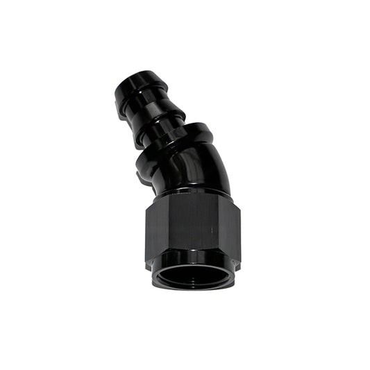 400 SERIES 30° FULL FLOW PUSH LOCK HOSE END -8AN