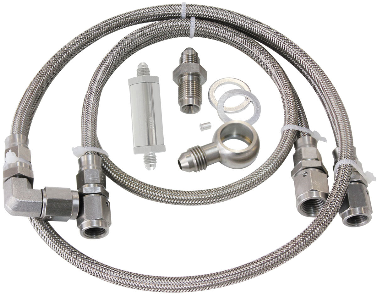 Turbo Oil Feed Line Kit - Ford BA-BF XR6, 30 Micron Filter