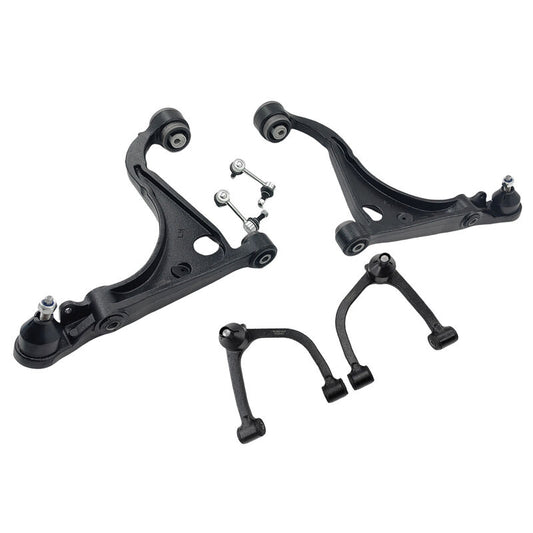 6 Pcs Front Upper Lower Control Arms & Sway Bar Links Fit For Ford Falcon AU2 BA BF XR6 XR8